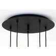 Lustra moderna neagra-aurie detalii sferice negre 5xGU10/60W Alas 2017 Jupiter